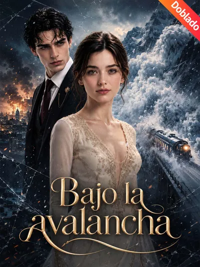 Póster de Bajo la avalancha doblado