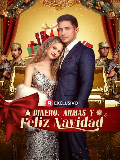Póster de Dinero, Armas y Feliz Navidad doblado