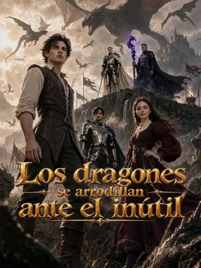 Póster de Los dragones se arrodillan ante el inútil doblado
