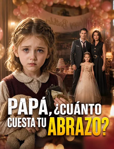 Póster de Papá, ¿cuánto cuesta tu abrazo? doblado