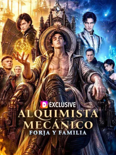 Póster de Alquimista Mecánico: Forja y Familia doblado