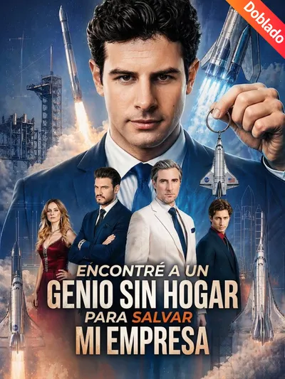 Póster de Encontré a un genio sin hogar para salvar mi empresa doblado
