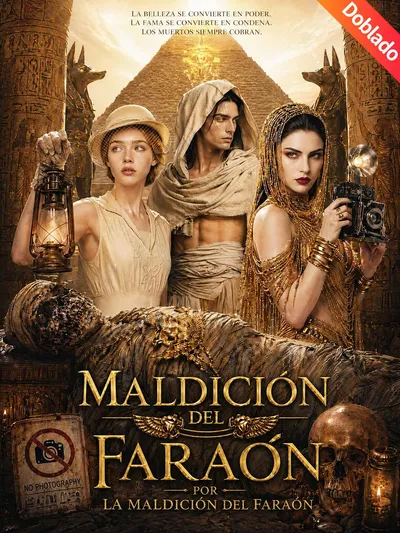 Póster de Maldición del faraón doblado