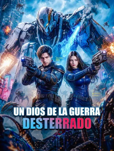 Póster de Un Dios de la Guerra Desterrado doblado