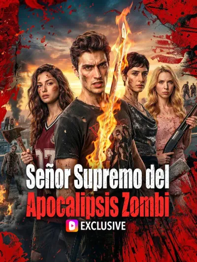 Póster de Señor Supremo del Apocalipsis Zombi doblado
