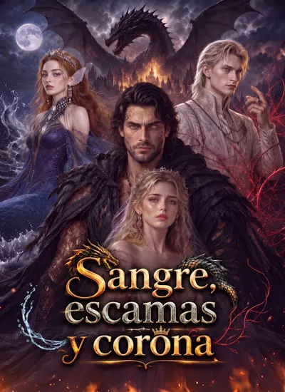 Póster de Sangre, escamas y corona doblado