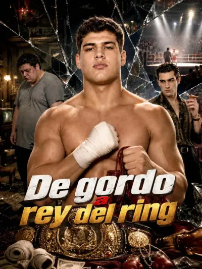 Póster de De gordo a rey del ring doblado