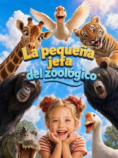 Póster de La pequeña jefa del zoológico doblado