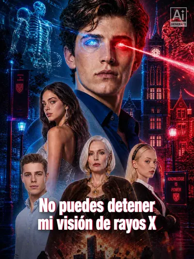Póster de No puedes detener mi visión de rayos X doblado